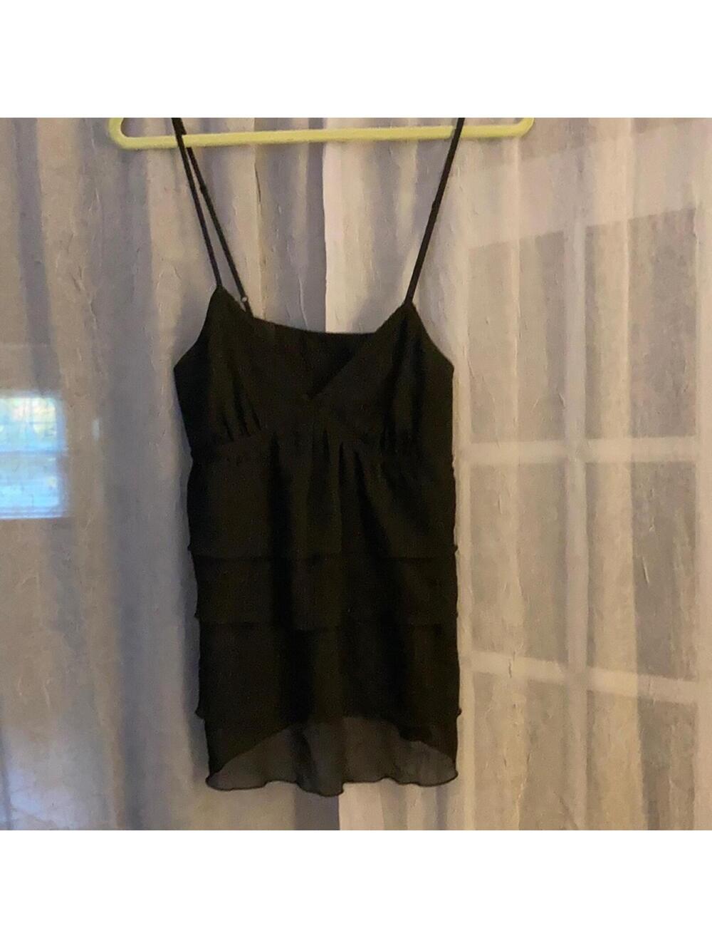 Express Design Studio spaghetti strap tiered top